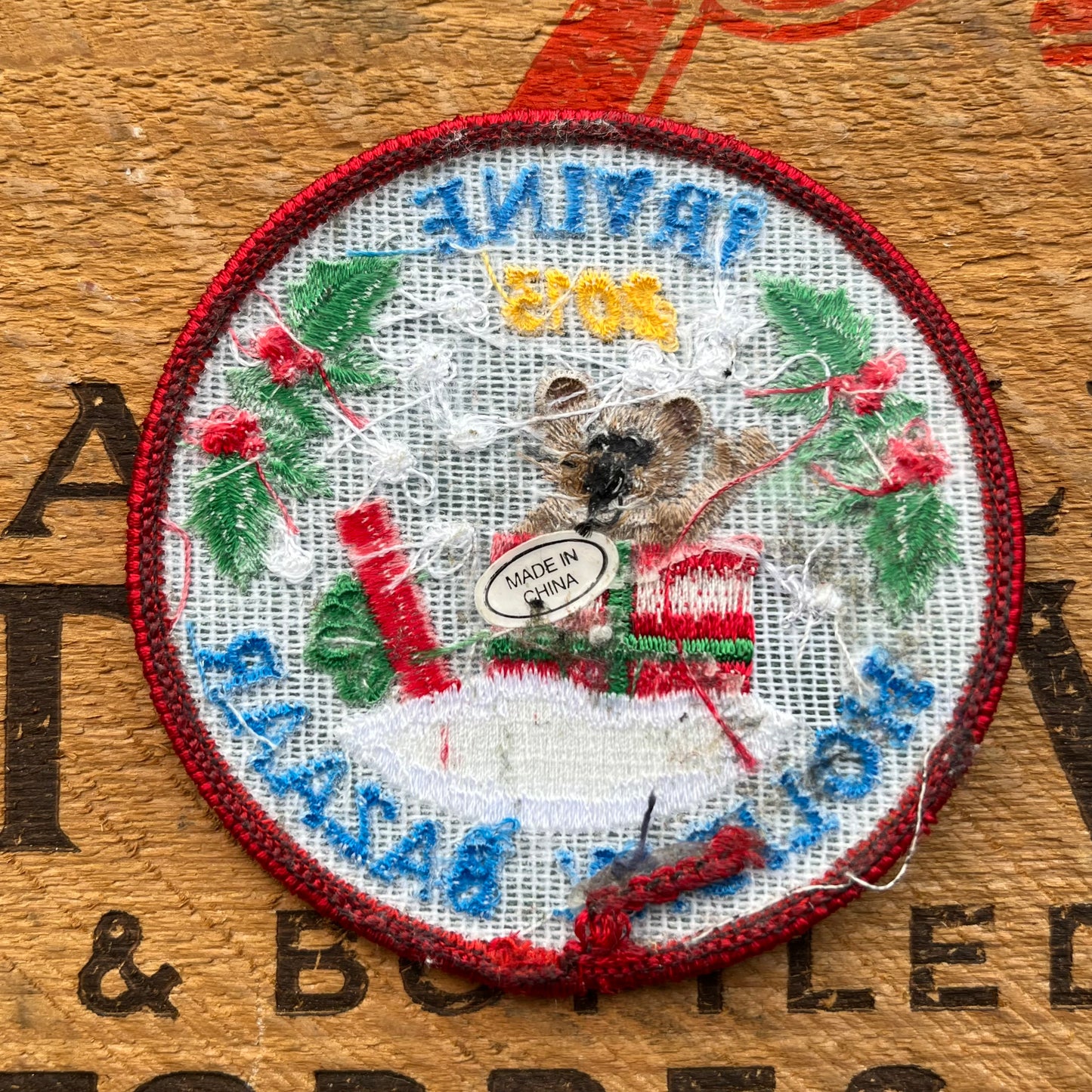 【USA vintage】Girl Scout Patch IRVINE Holiday Bazaar