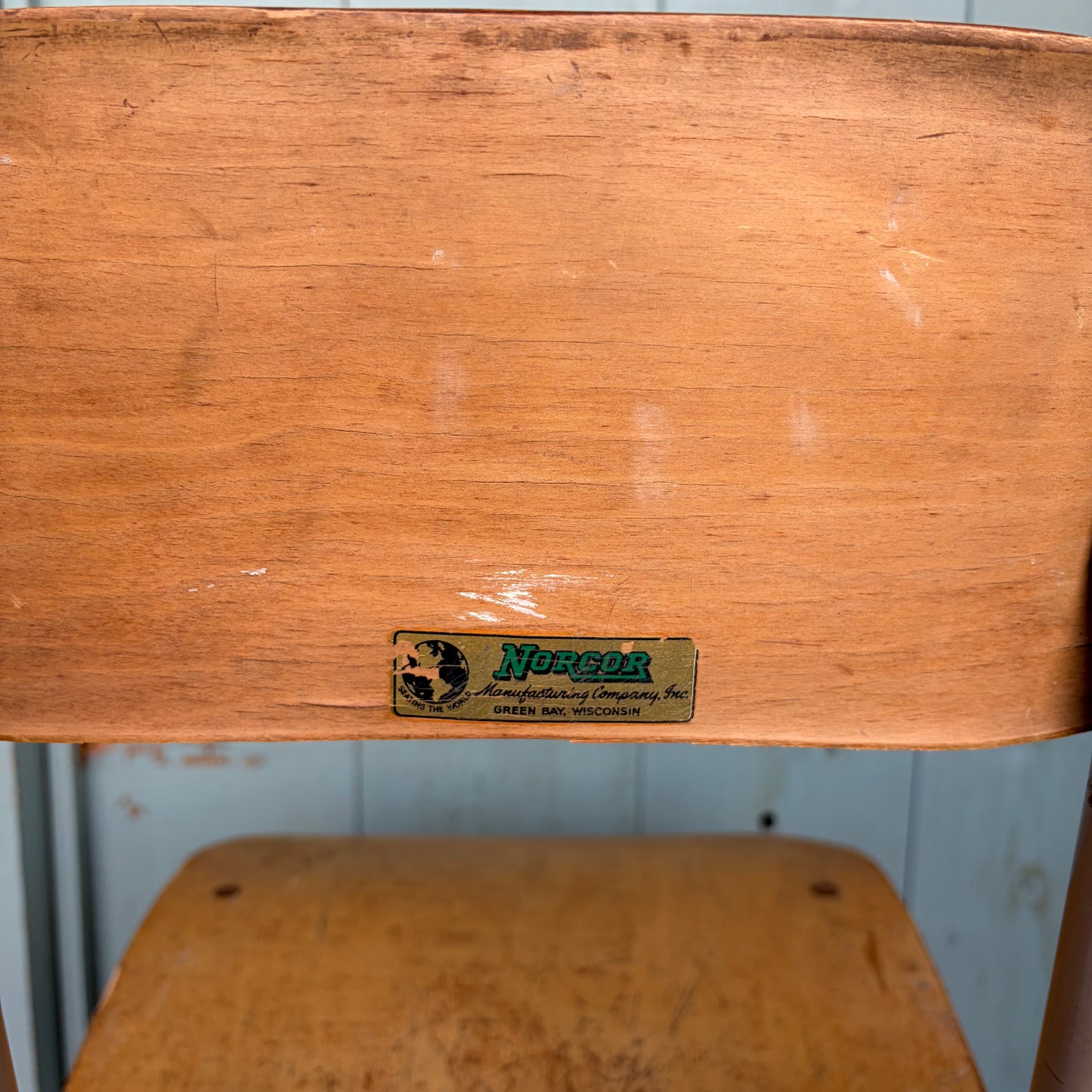 【USA vintage】NORCOR Manufacturing Company, Inc. School Chair ②