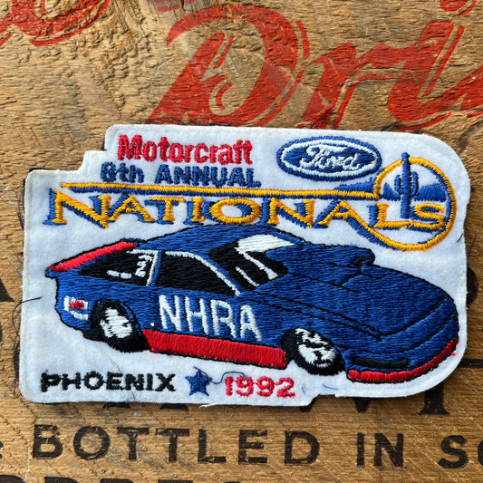 【USA vintage】NHRA 1992 Phoenix Nationals Racing Patch Ford