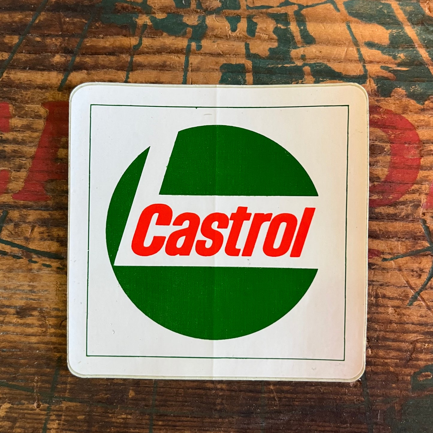 【vintage】 CASTROL カストロール ステッカー 当時物