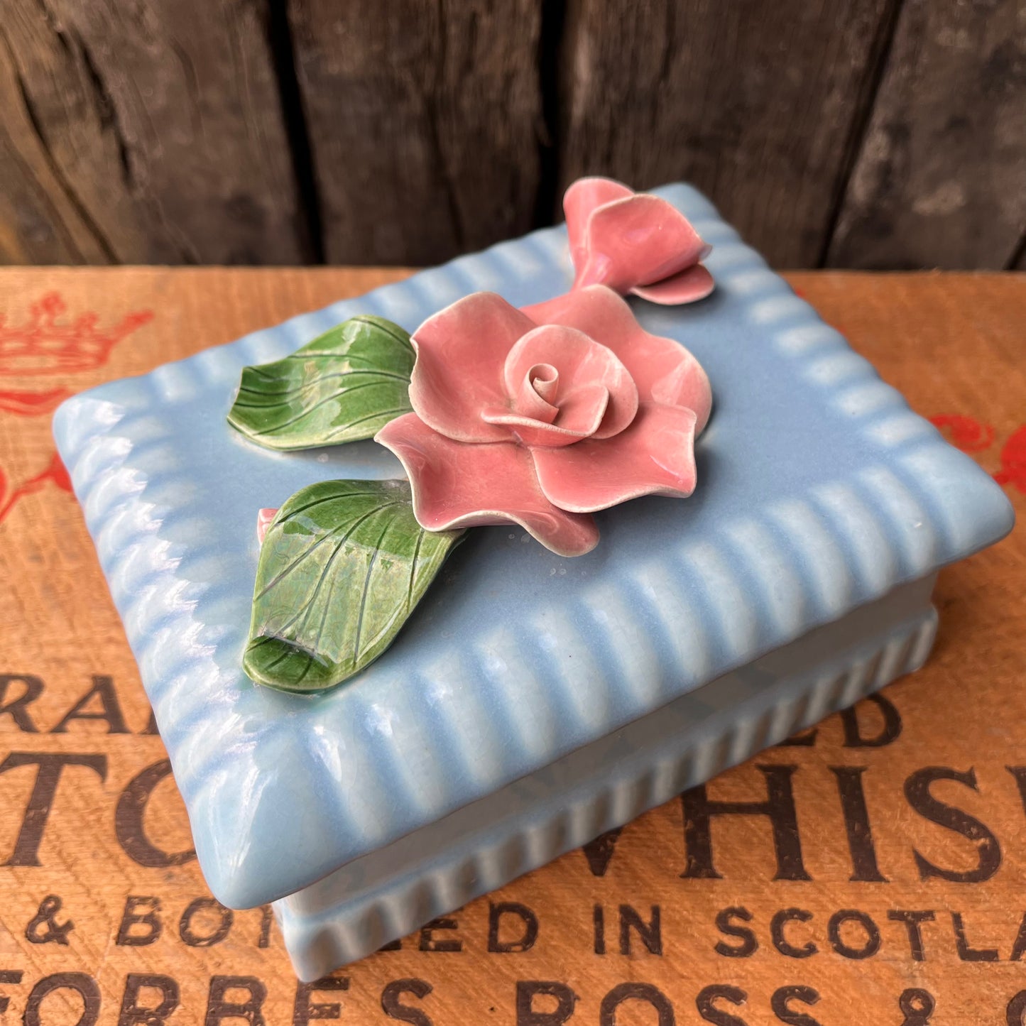 【USA vintage】Pottery Accessory Box
