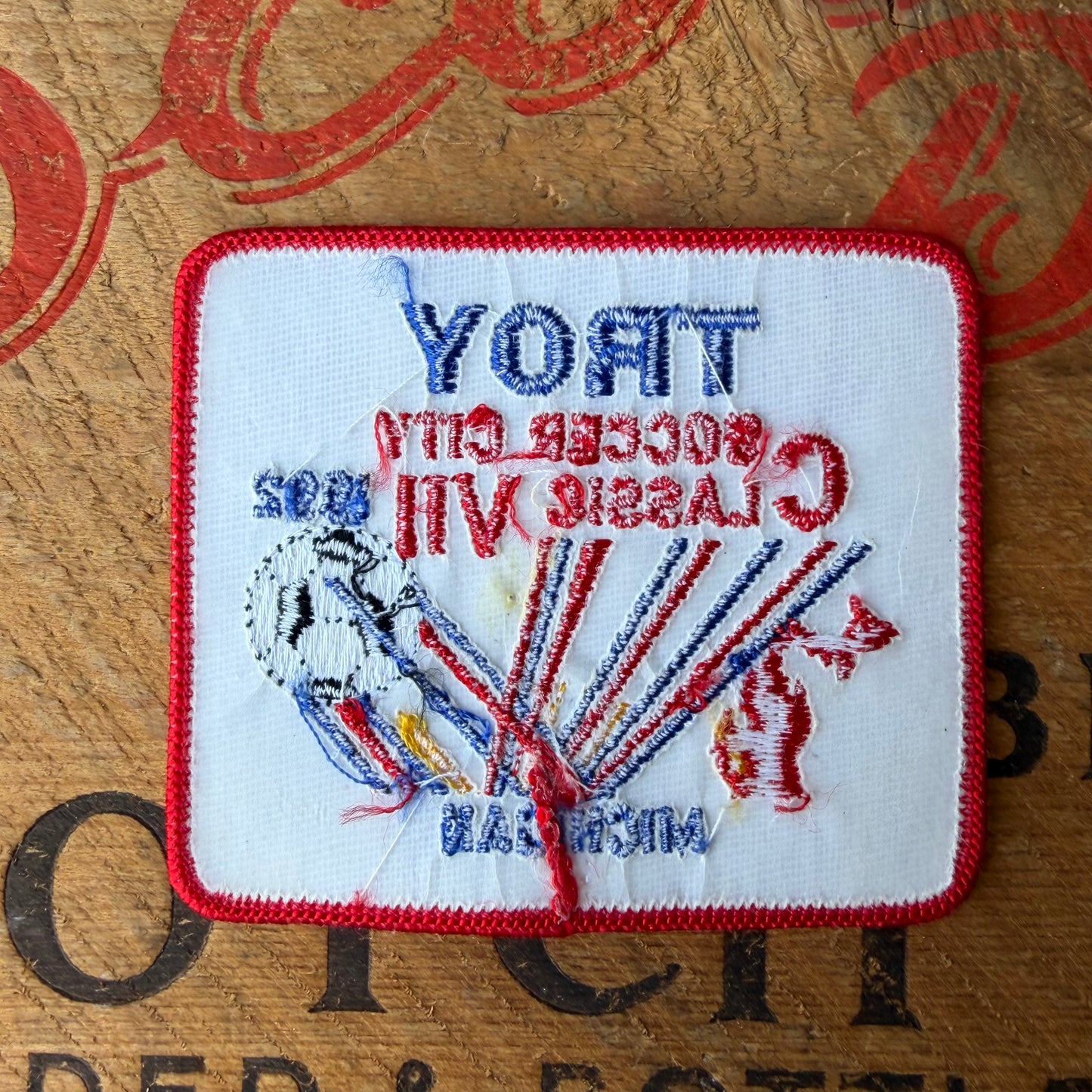 【USA vintage】Troy Soccer City Classic VII Patch