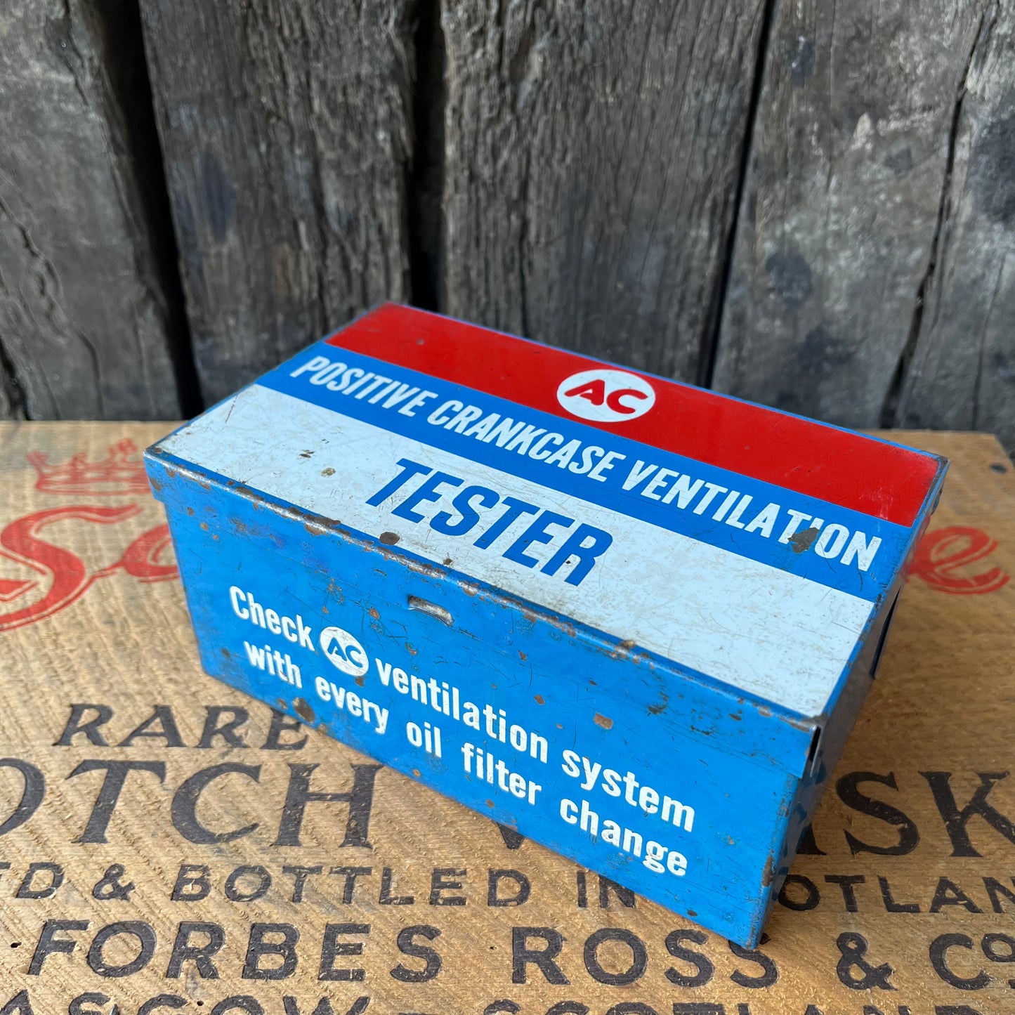 【USA vintage】30s AC POSITIVE CRANKCASE VENTILATION TESTER Toolbox