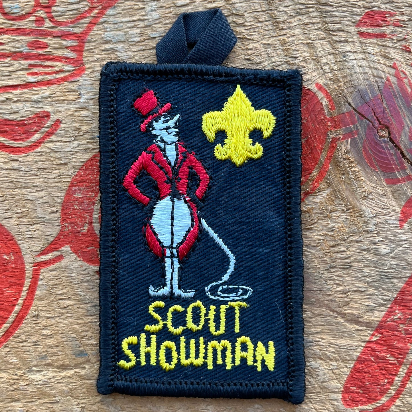 【USA vintage】Boy Scout Patch SCOUT SHOWMAN
