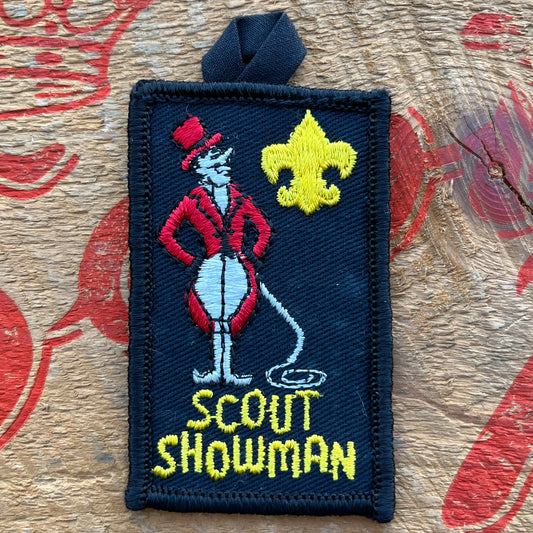 【USA vintage】Boy Scout Patch SCOUT SHOWMAN