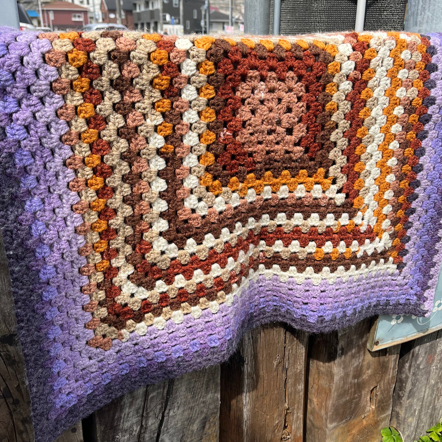 【USA vintage】Granny Blanket Square