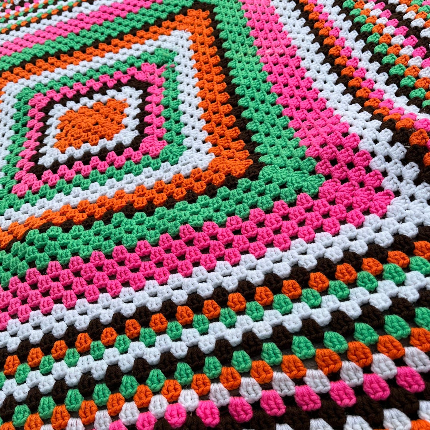 【USA vintage】granny blanket square