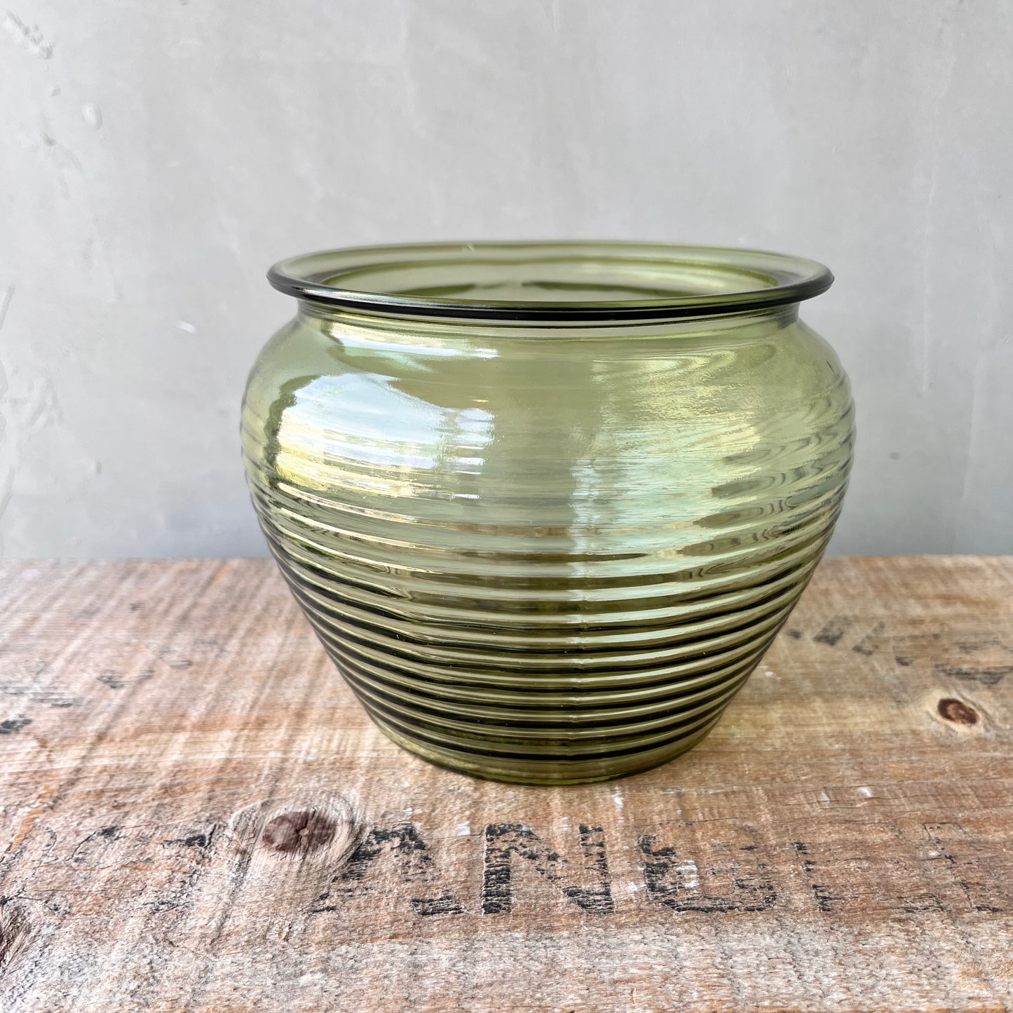 【USA vintage】GLASS DIVISION VASE