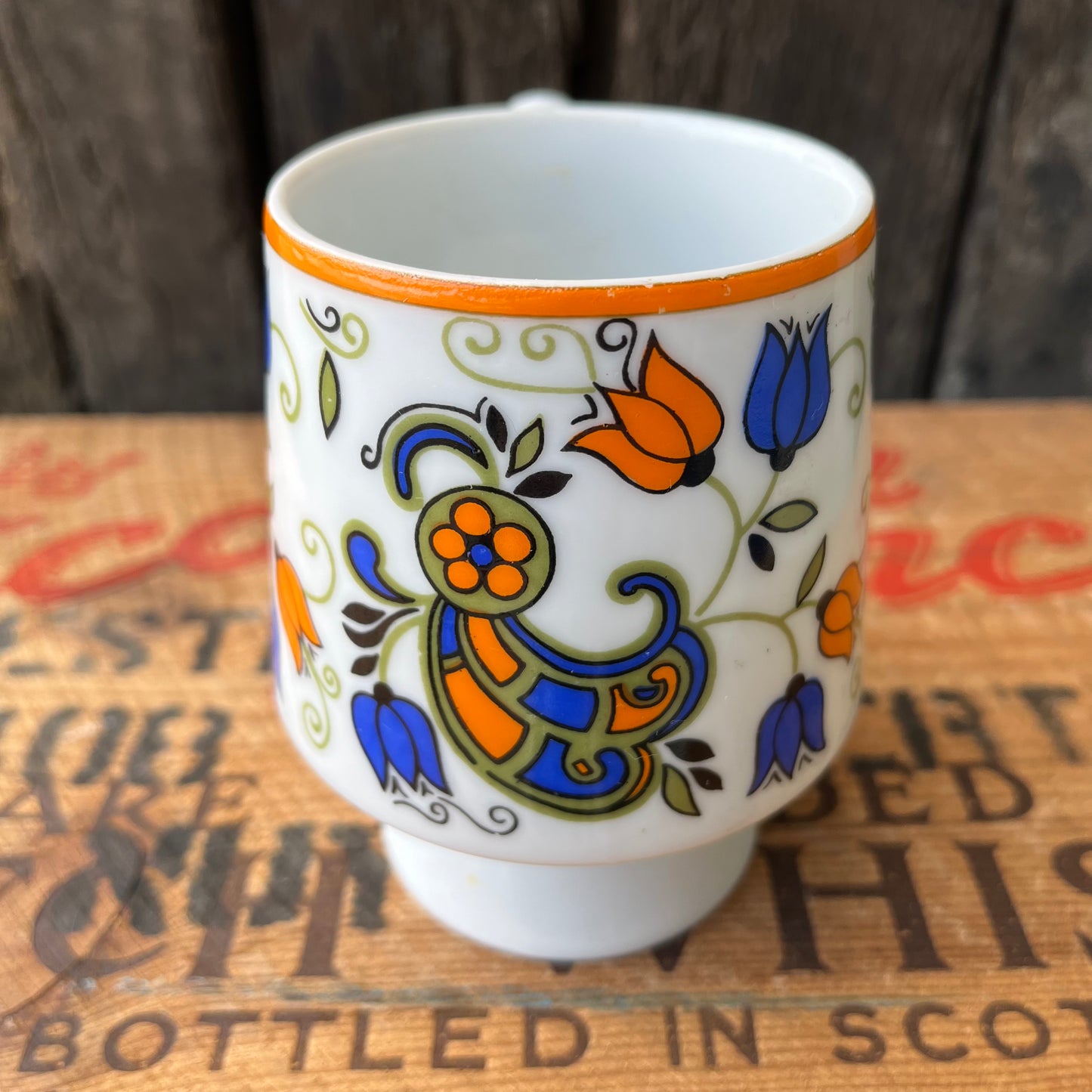【JPN vintage】MCM JAPAN Flower Pedestal Mug