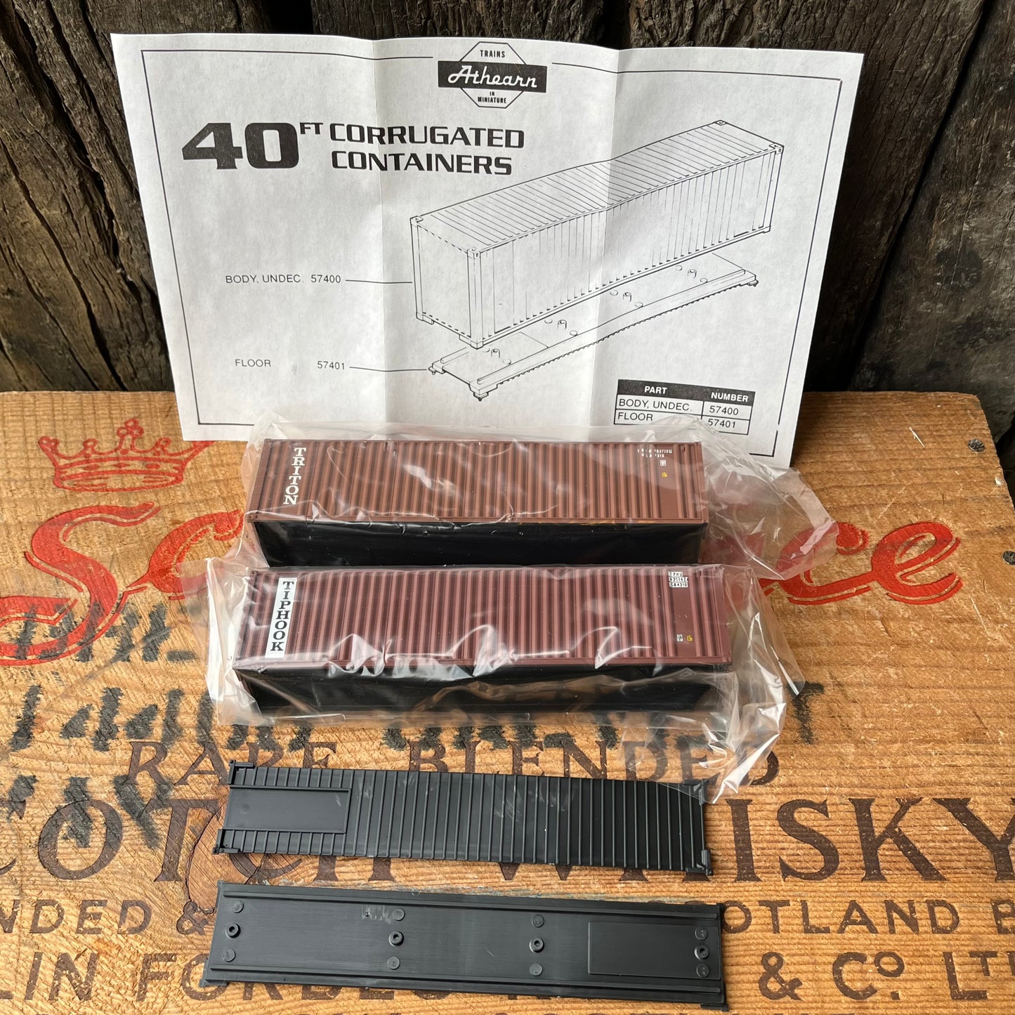 【USA vintage】ATHEARN 5746 40FT CONTAINER TIP HOOK TRITON