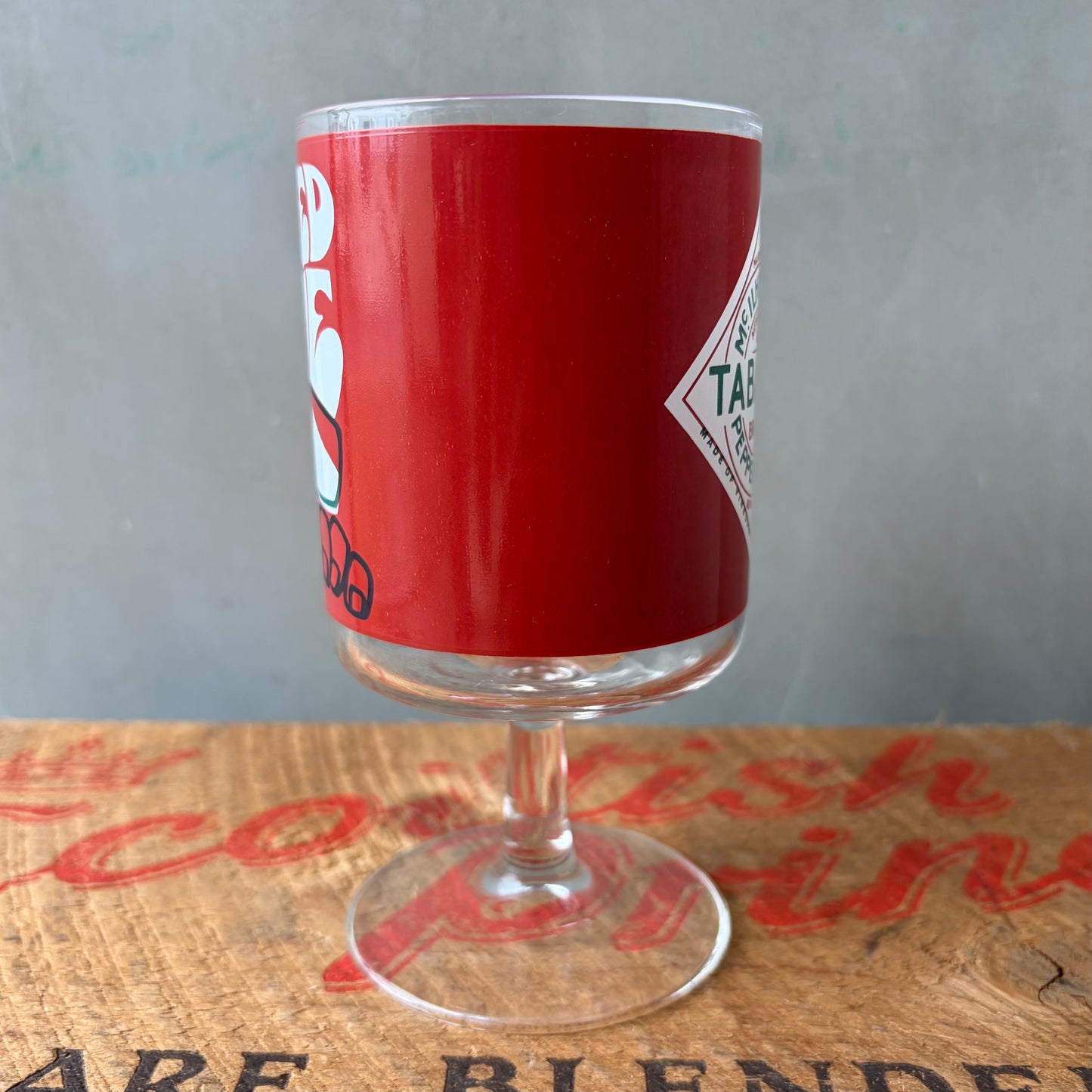 【USA vintage】TABASCO Glass