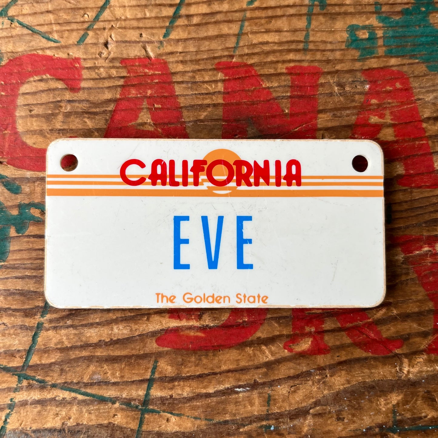 【1980’s USA vintage】Nameplate magnet EVE
