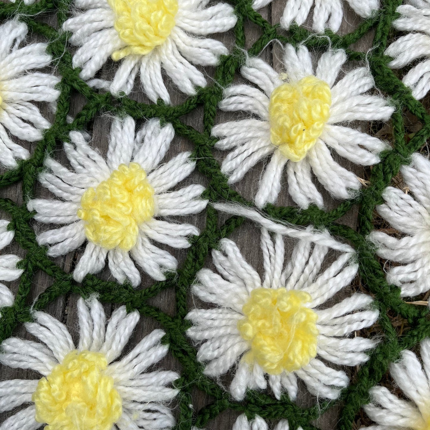【USA vintage】granny blanket flowers