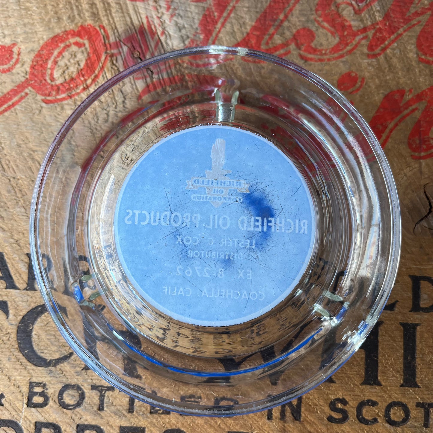 【USA  vintage】Richfield Oil Products Ashtray