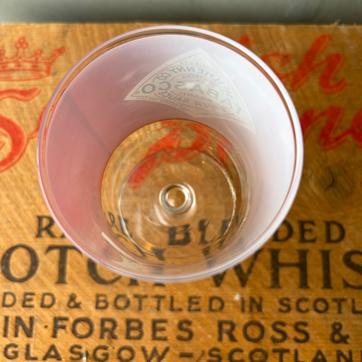 【USA vintage】TABASCO Glass