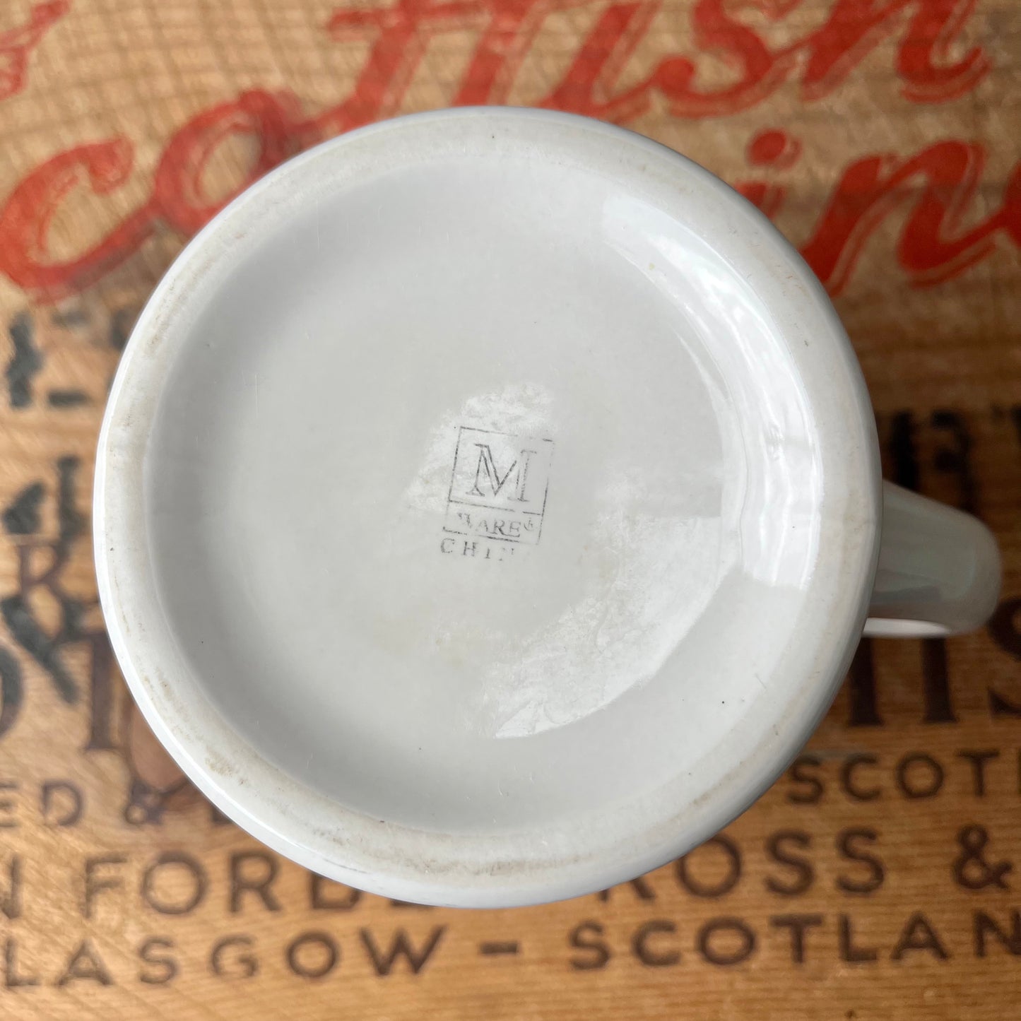 【USA vintage】Perry's Cafe  Advertisement Mug Cup