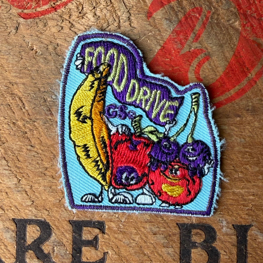 【USA vintage】Girl Scout Patch Food Drive