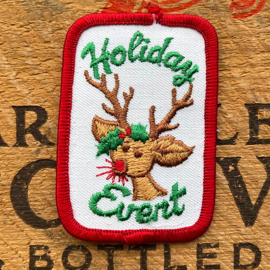 【USA vintage】Girl Scout Patch Holiday Event Reindeer