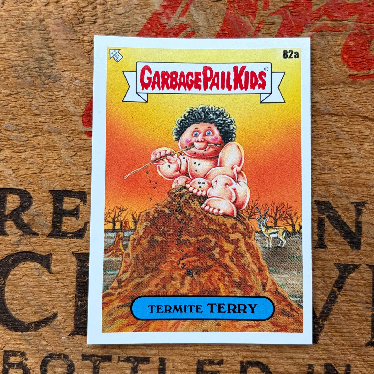 【USA vintage】Garbage Pail Kids TERMITE TERRY Trading Card Sticker