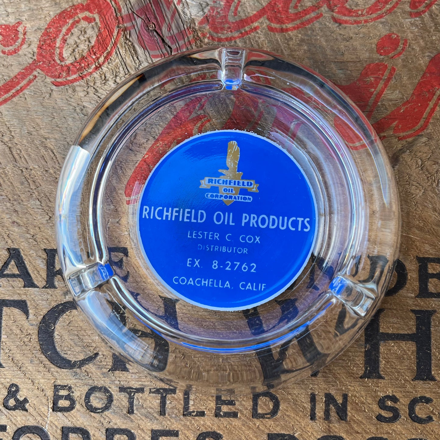 【USA  vintage】Richfield Oil Products Ashtray