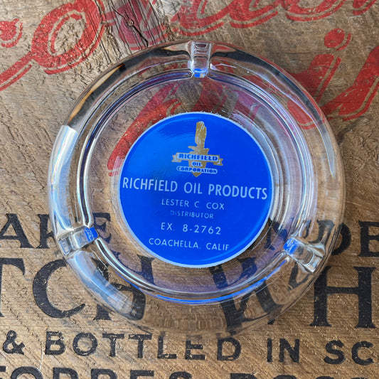 【USA  vintage】Richfield Oil Products Ashtray
