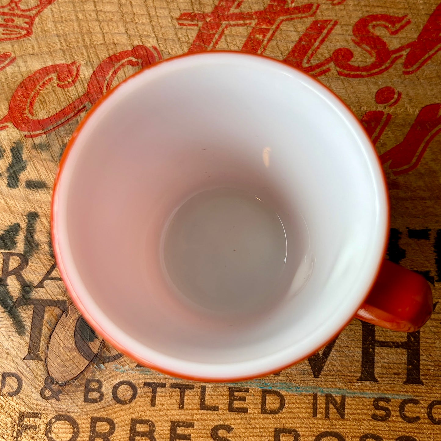 【USA vintage】PYREX Mug Cup Orange