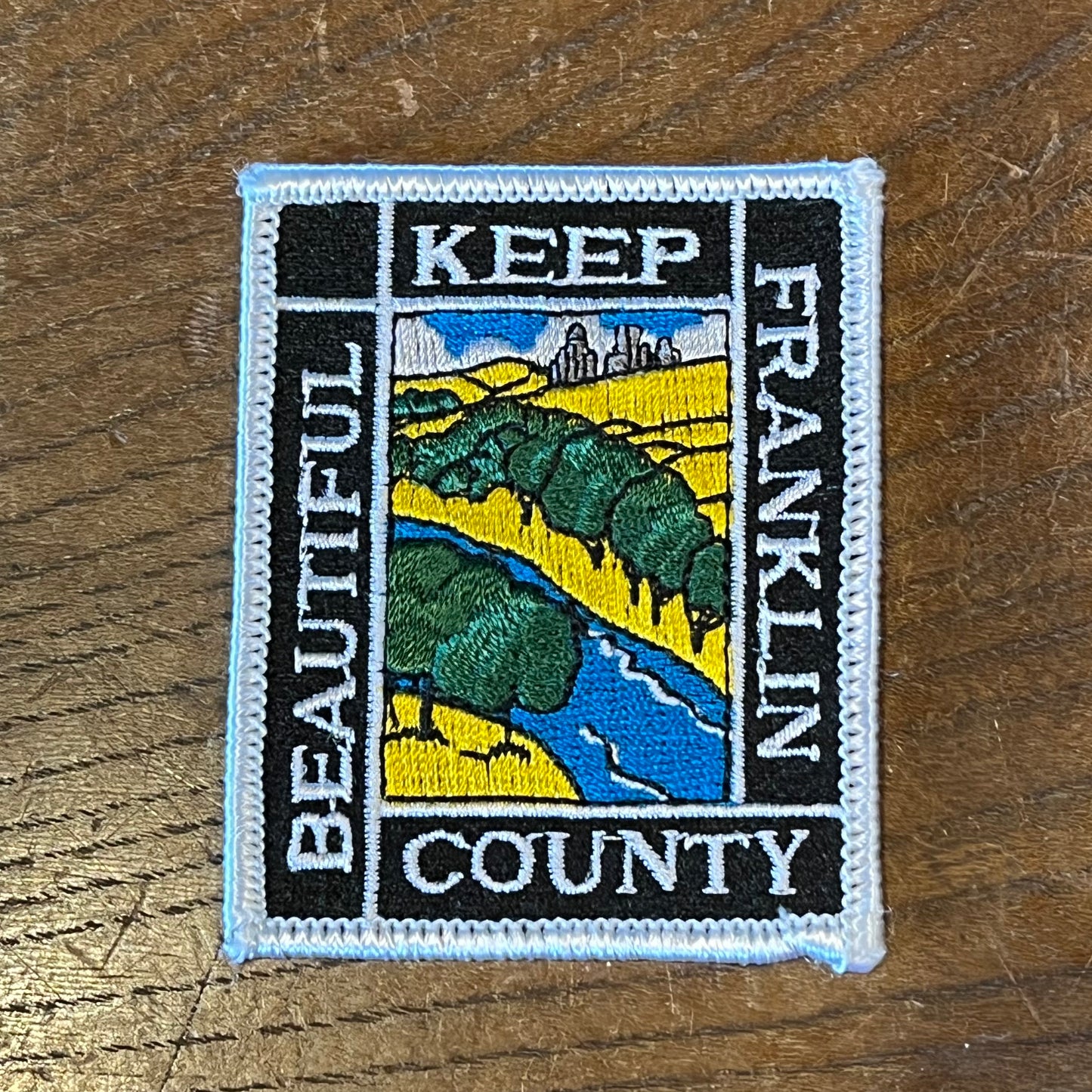 【USA vintage】ワッペン　KEEP FRANKLIN COUNTRY BEAUTIFUL