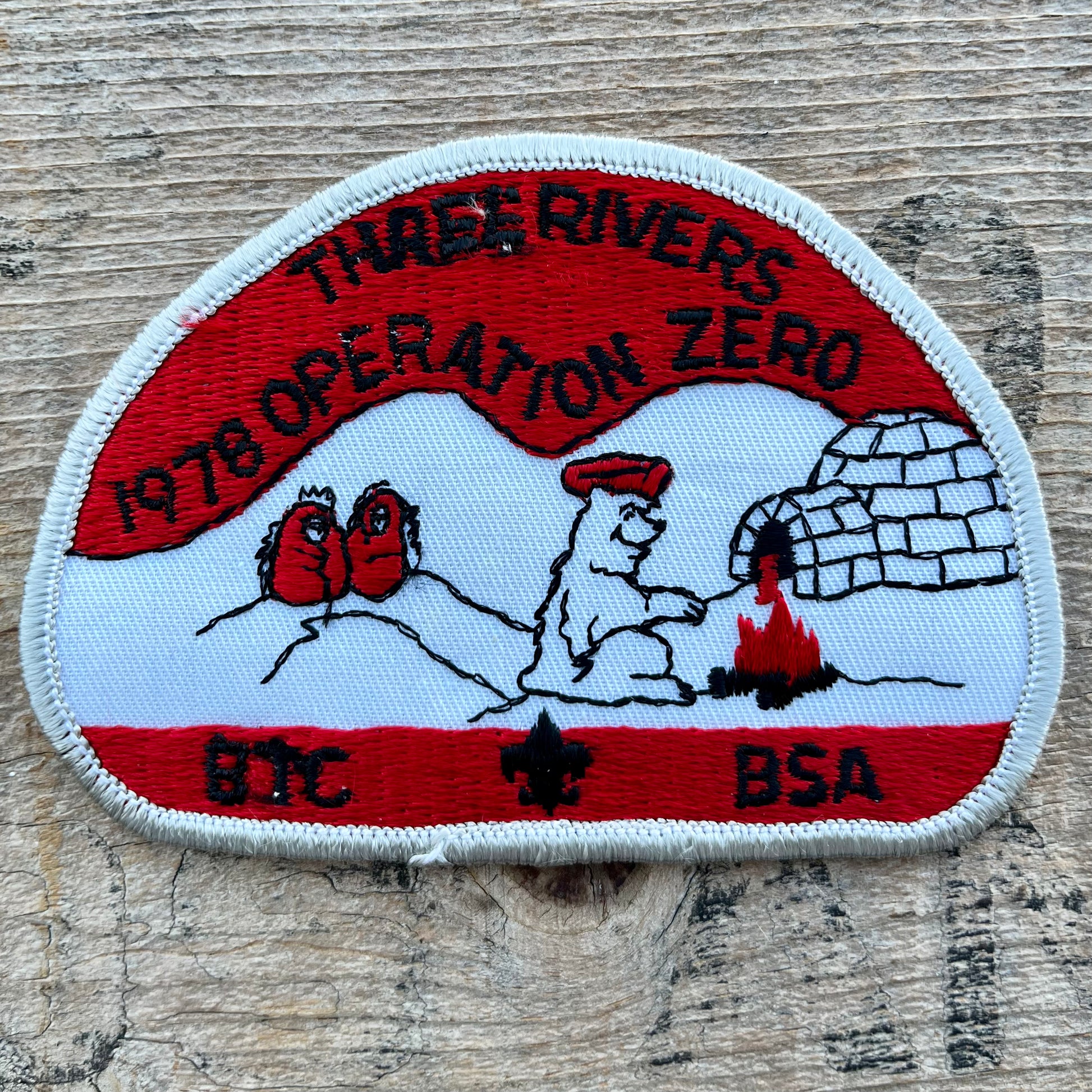 Three Rivers Ca Patch 【USA vintage】Boy Scout Patch Three Rivers Operation Zero – 雑貨屋ポッポ