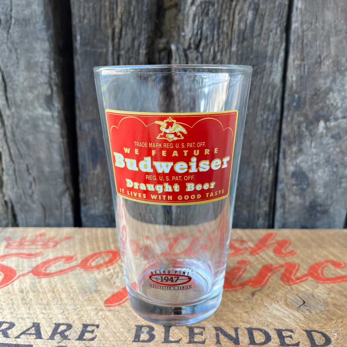 【USA vintage】Budweiser Beer Glass 1947