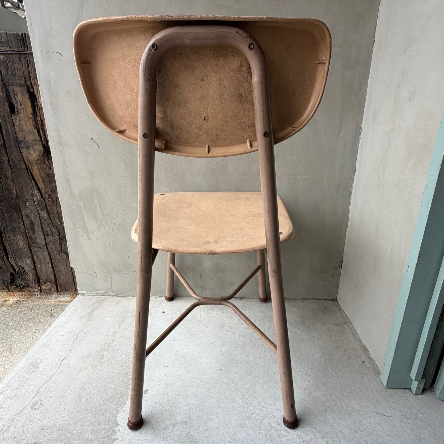 【USA vintage】60-70’s School Chair Ivory