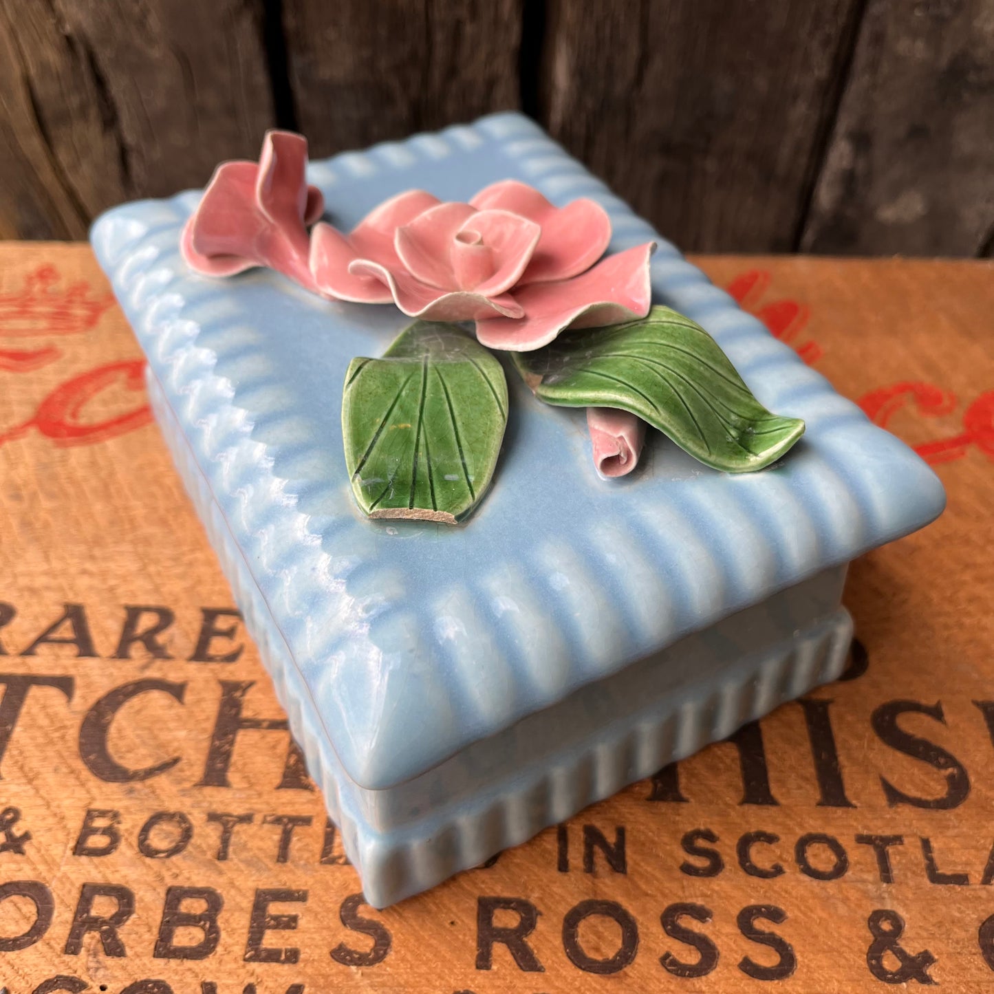 【USA vintage】Pottery Accessory Box