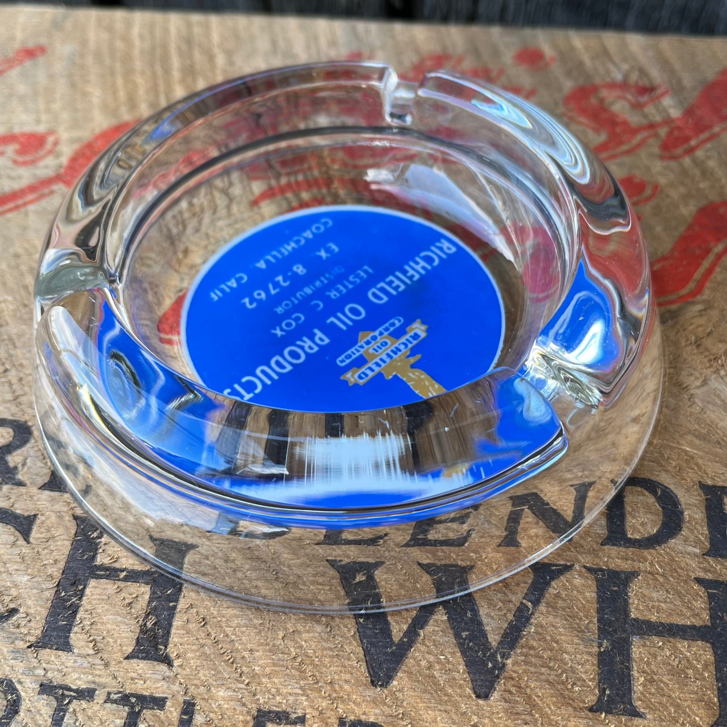 【USA  vintage】Richfield Oil Products Ashtray