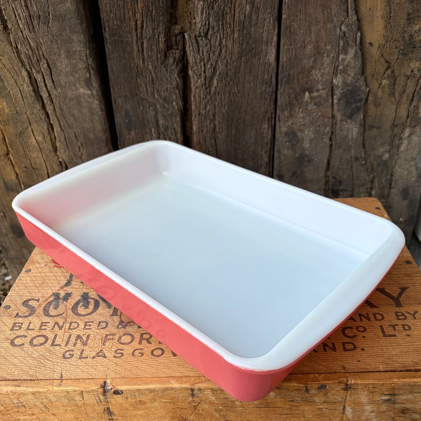 【USA vintage】PYREX Casserole pink flamingo