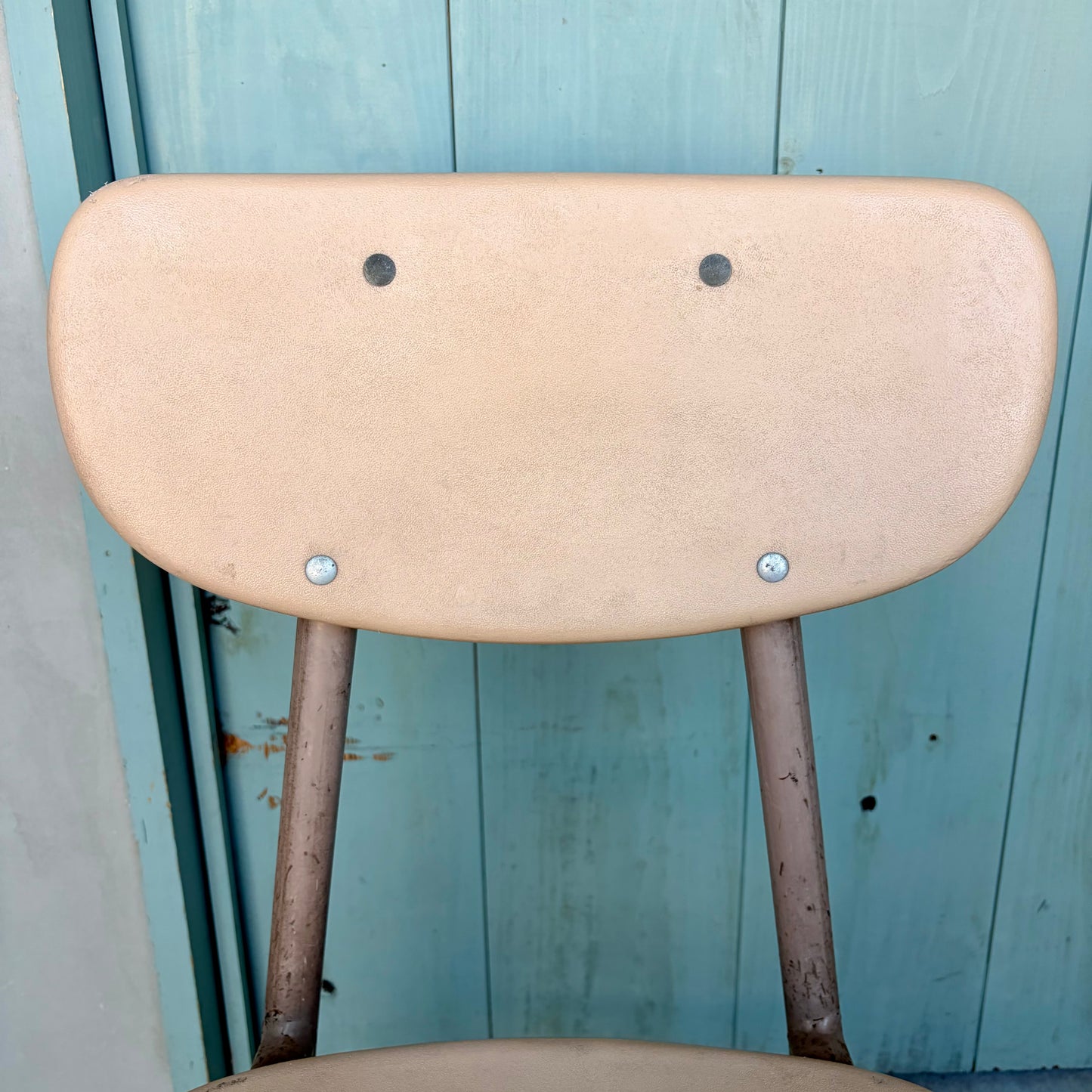 【USA vintage】60-70’s School Chair Ivory ①