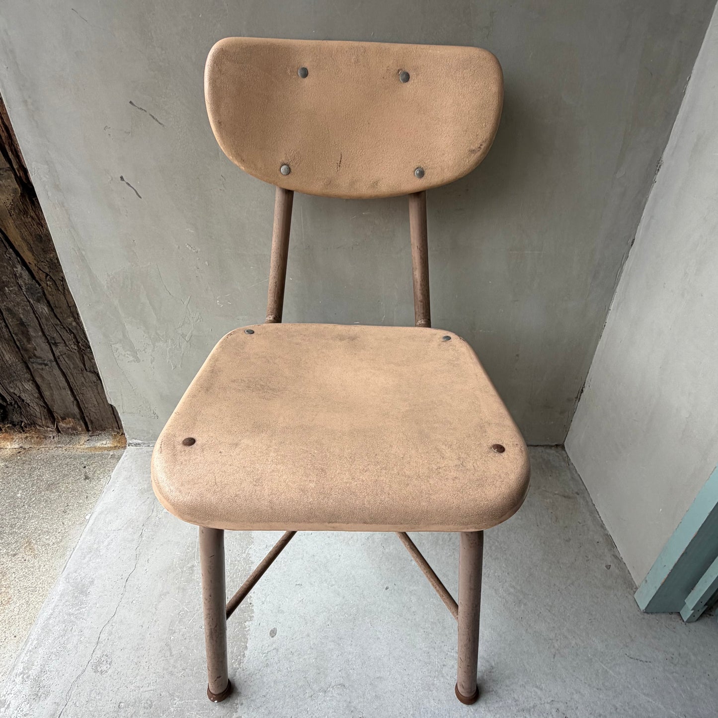 【USA vintage】60-70’s School Chair Ivory