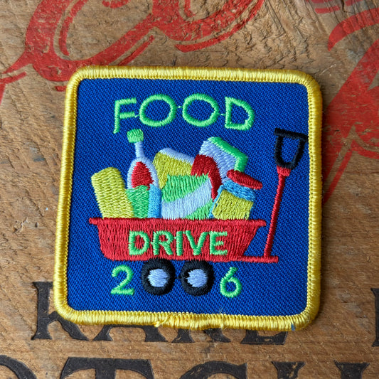 【USA vintage】Girl Scout Patch Food Drive 2006