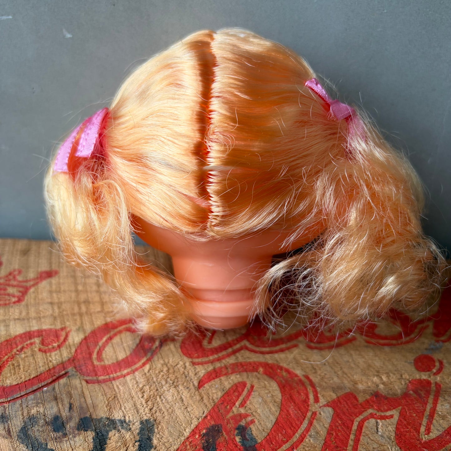 【USA vintage】Doll head Girl Blonde