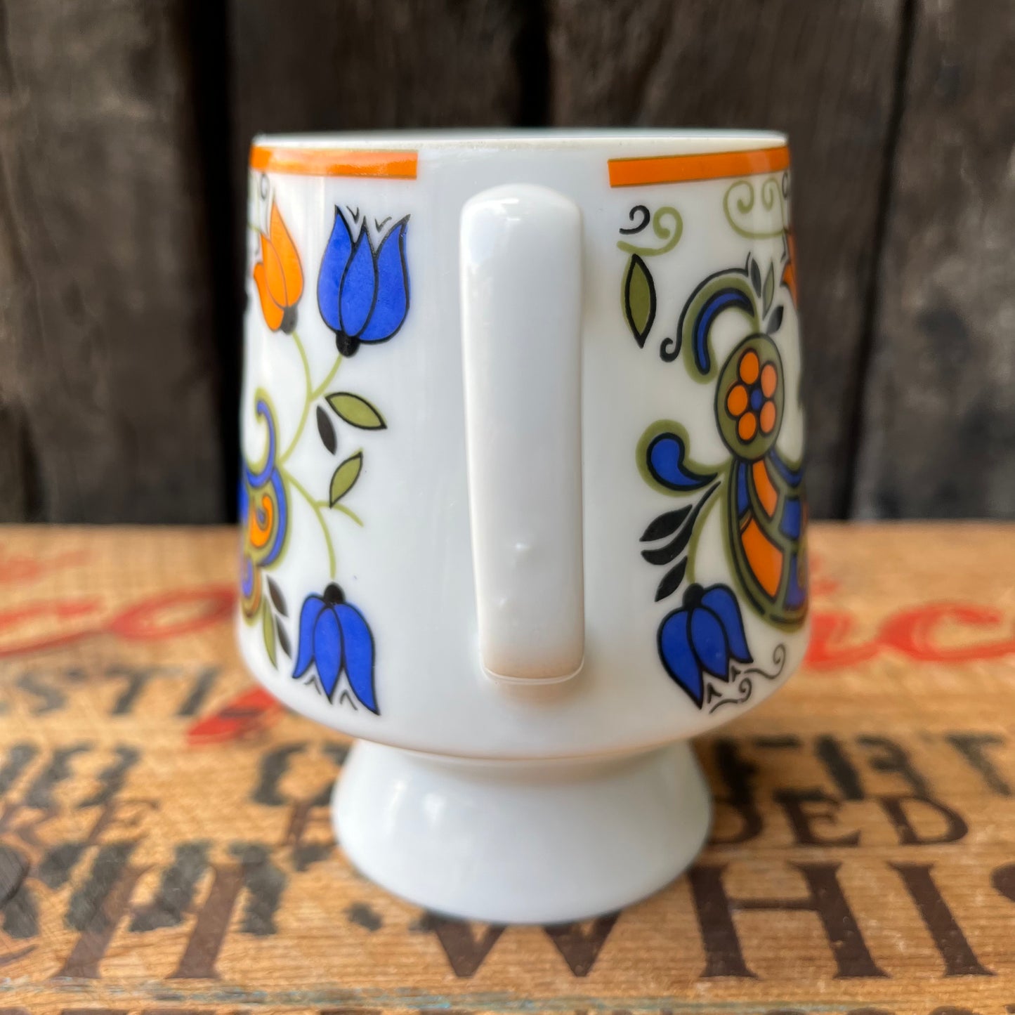 【JPN vintage】MCM JAPAN Flower Pedestal Mug