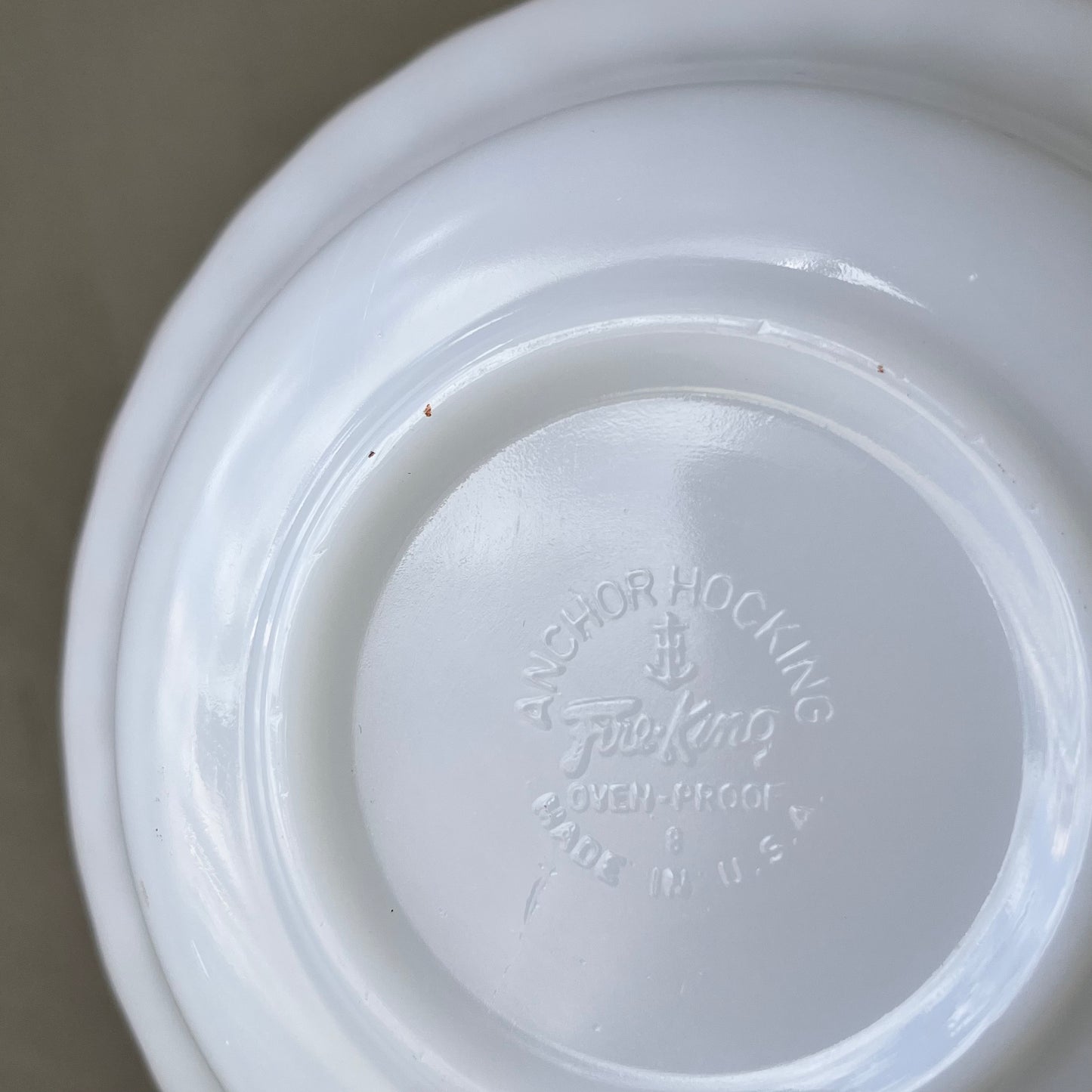 【1965~1976s USA vintage】Fire-King Dinner Bowl