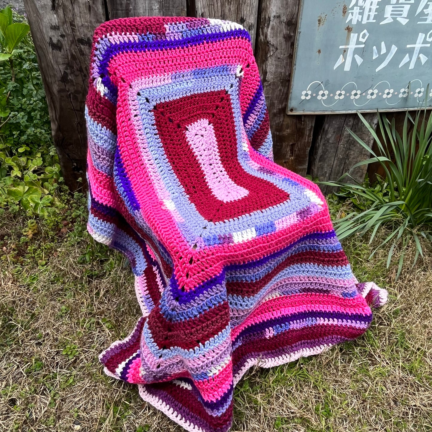 【USA vintage】Granny Blanket Granny Square