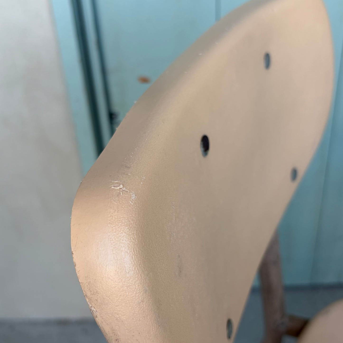 【USA vintage】60-70’s School Chair Ivory ②