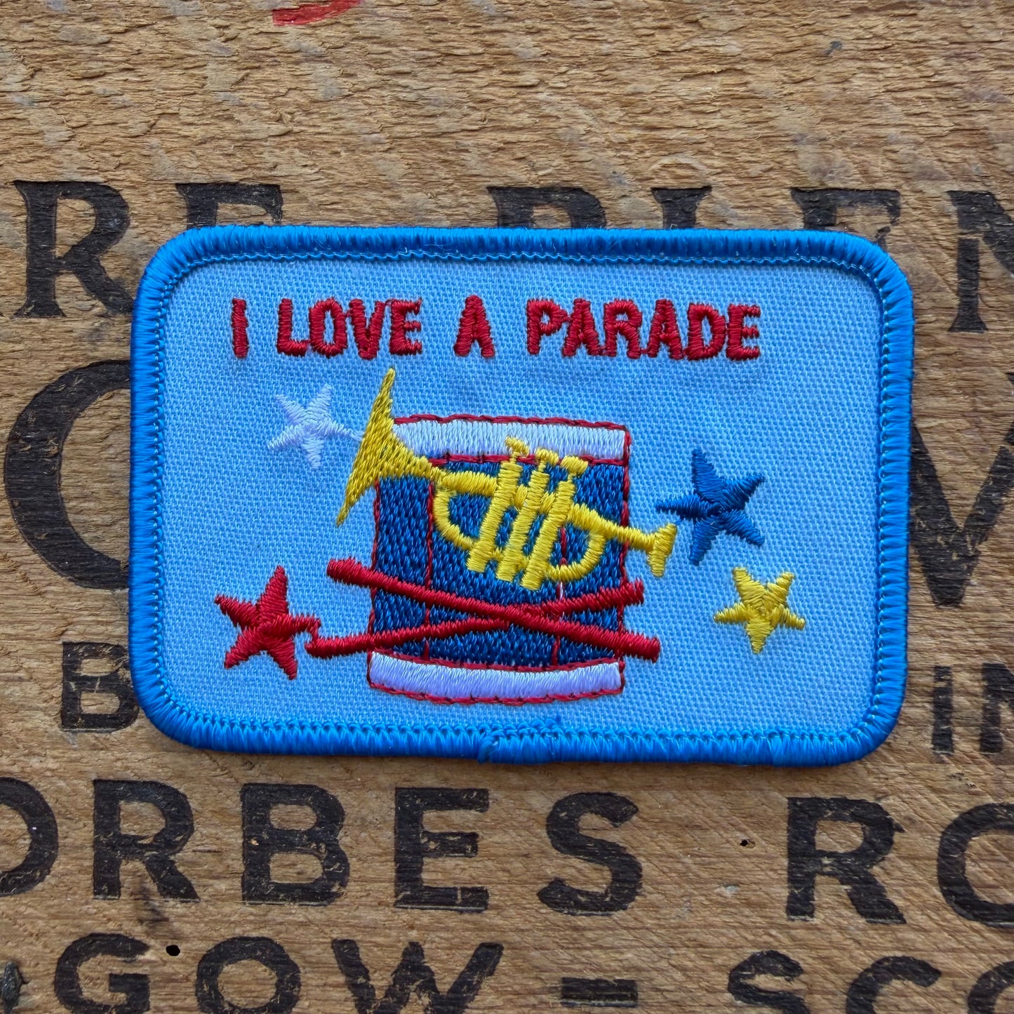 【USA vintage】Girl Scout Patch I LOVE A PARADE