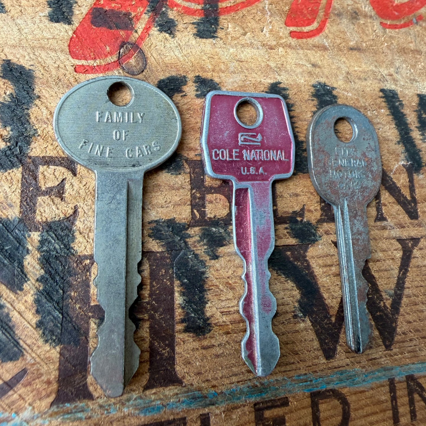 【USA vintage】key set classic cars