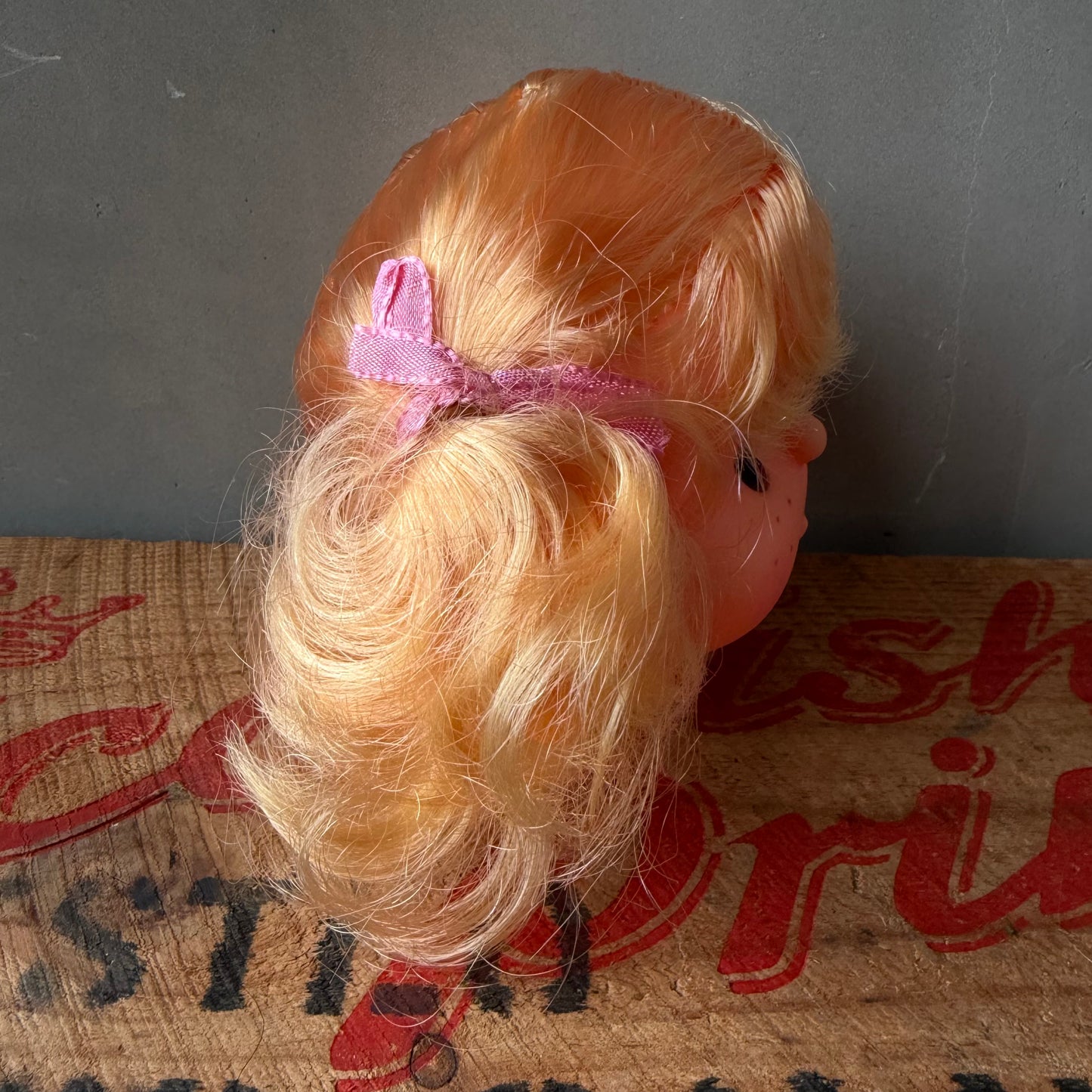 【USA vintage】Doll head Girl Blonde