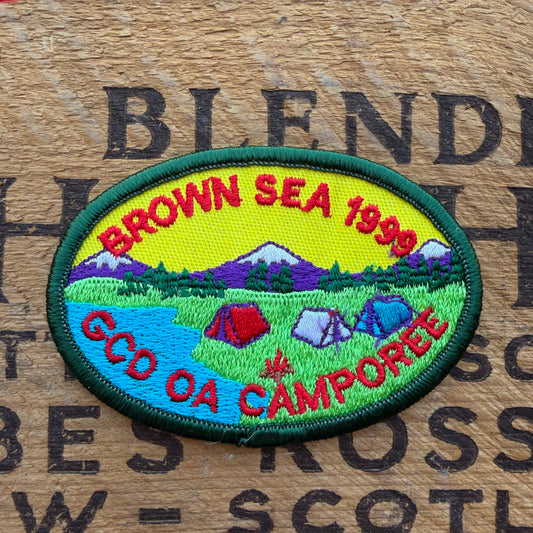 【USA vintage】Girl Scout Patch BROWN SEA 1999
