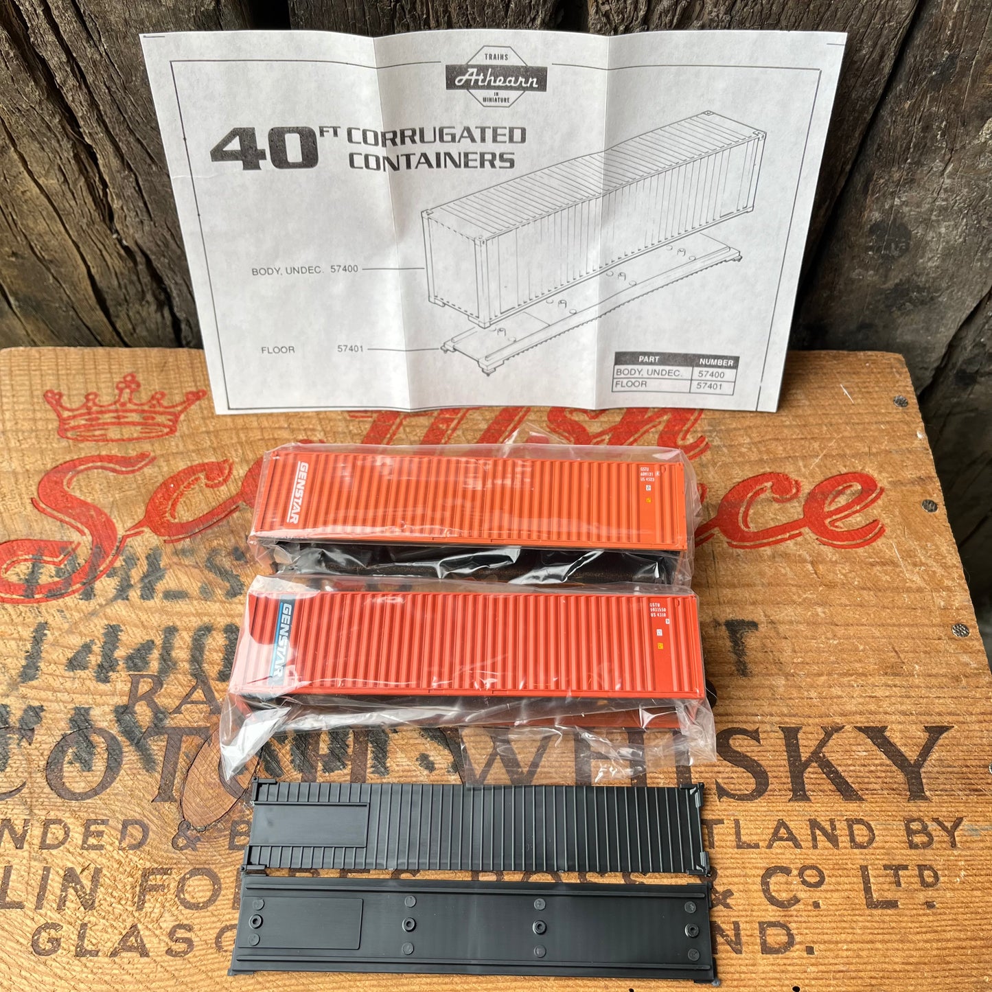 【USA vintage】ATHEARN 5742 40FT CONTAINER GENSTAR