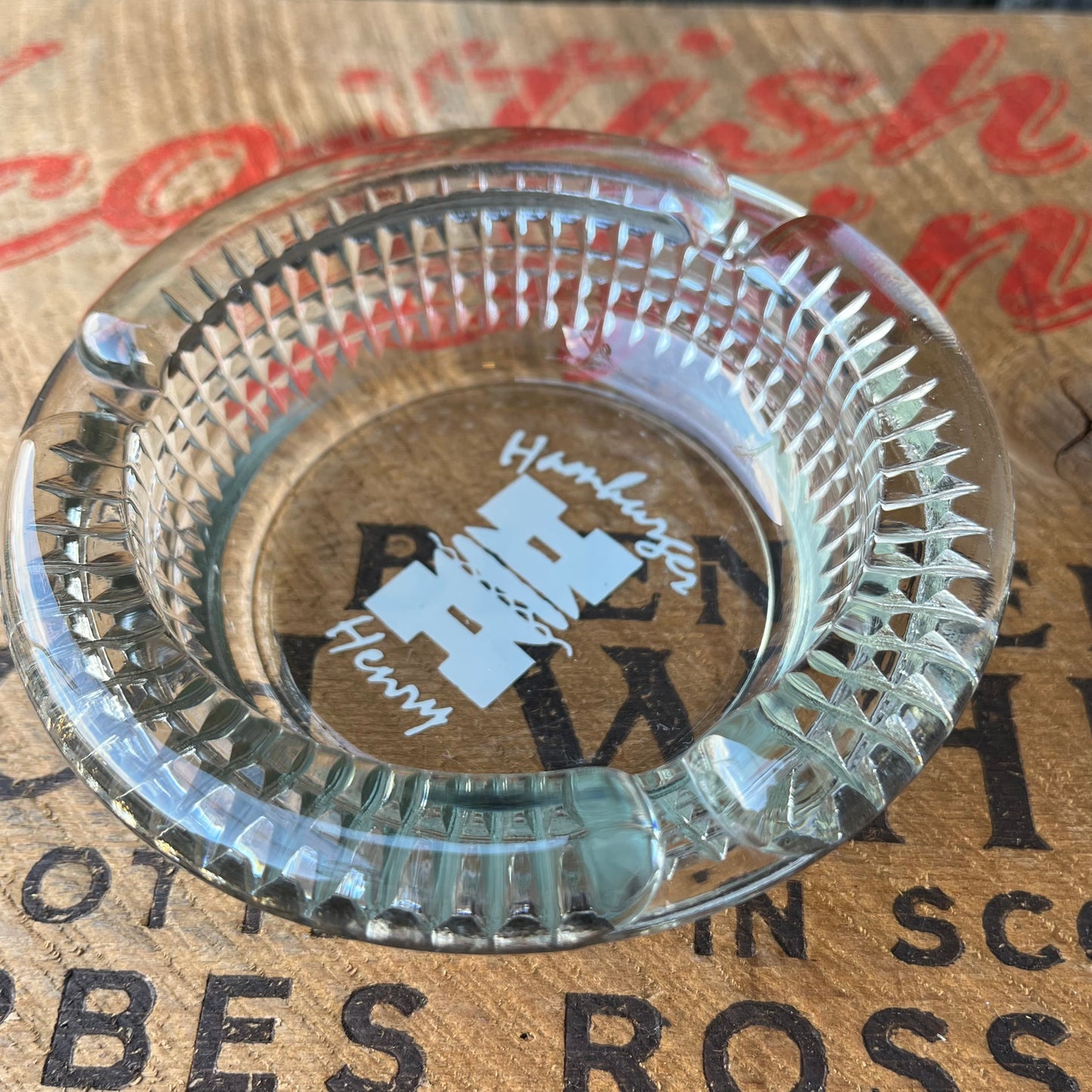 【USA  vintage】60s Henry's Hamburgers Ashtray