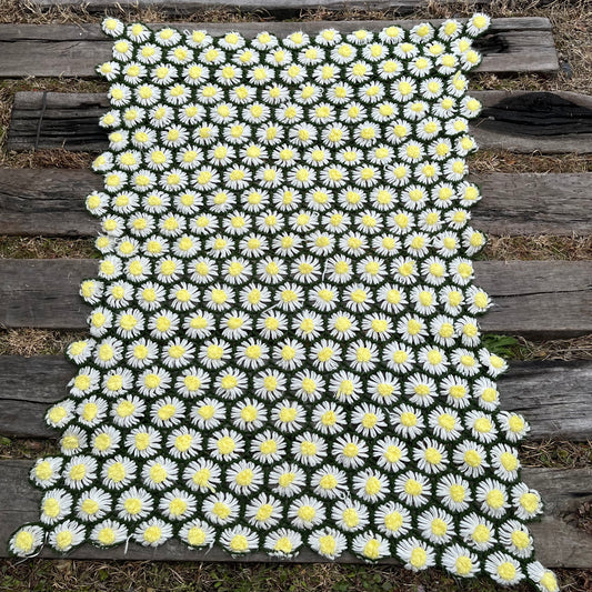 【USA vintage】granny blanket flowers