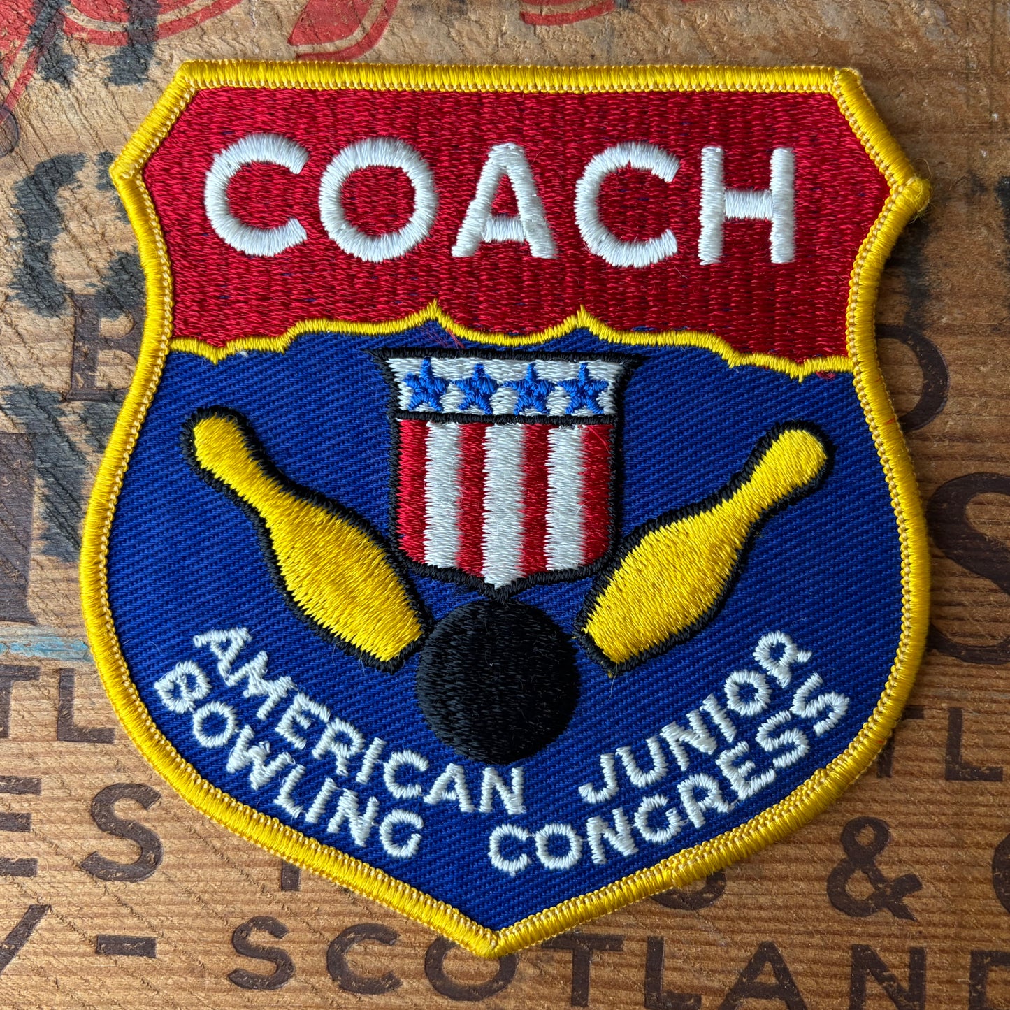 【USA vintage】American Junior Bowling Coach Patch