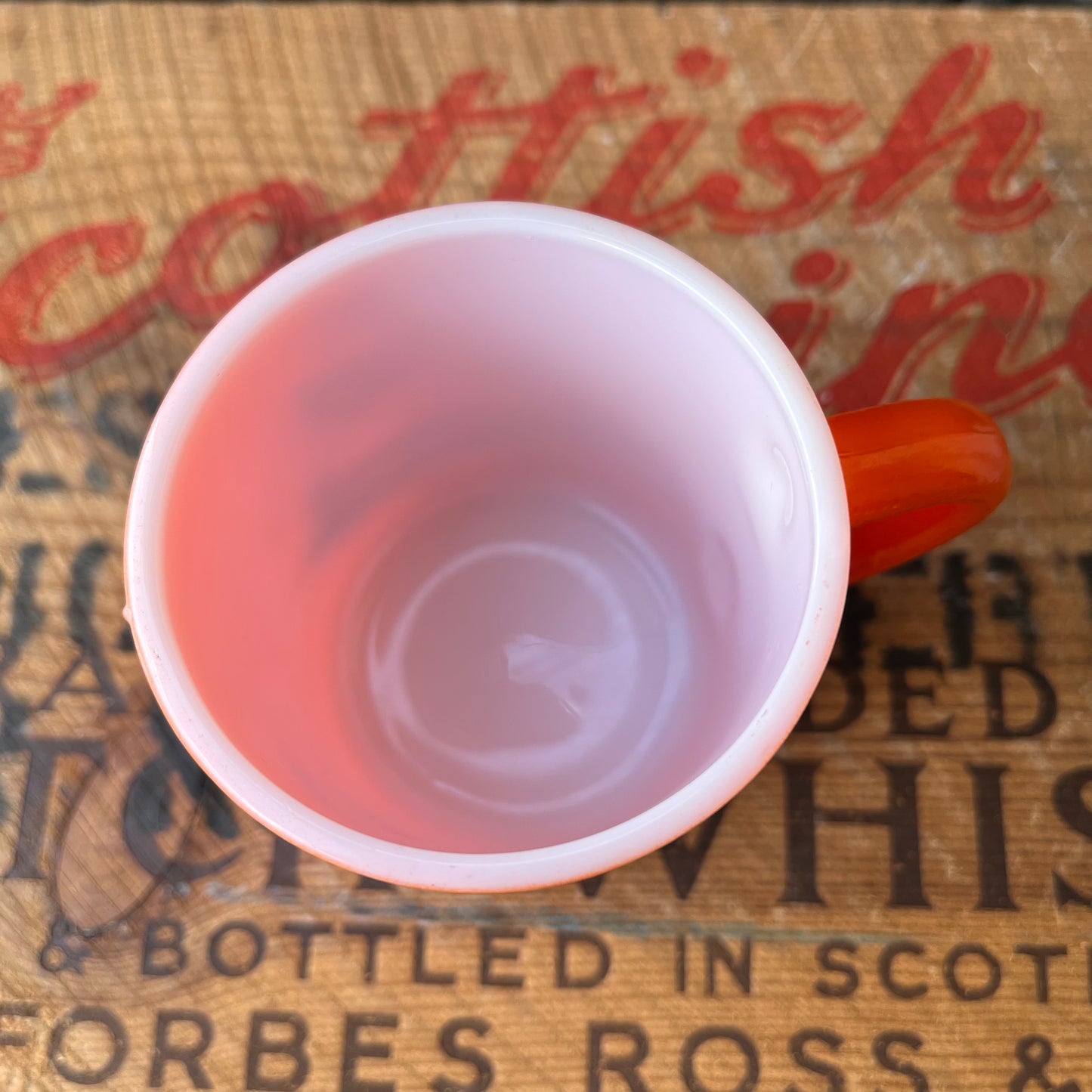 【USA vintage】 COOP Hazel Atlas mug orange